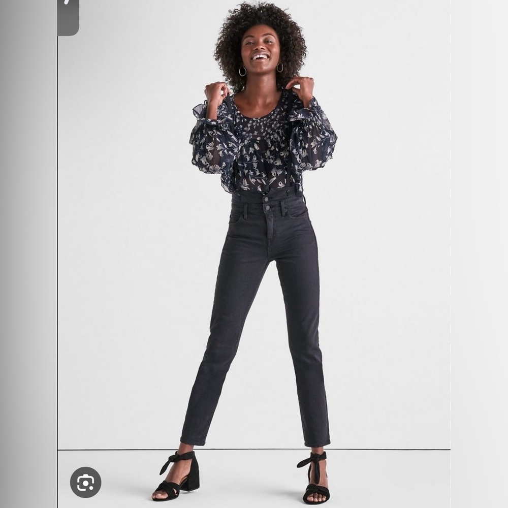 NWT LUCKY BRAND Bridgette High Rise Skinny Jeans with Suspenders